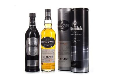 Lot 339 - GLENFIDDICH CAORAN RESERVE AGED 12 YEARS AND GLENGOYNE 12 YEARS OLD