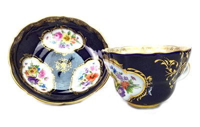 Lot 1201 - A 19TH CENTURY MEISSEN CUP AND SAUCER