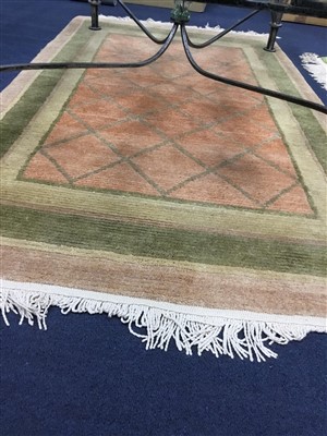 Lot 194 - A BOKHARA FRINGED RUG AND TWO OTHER RUGS