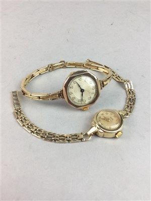 Lot 163 - TWO GOLD MANUAL WIND WATCHES