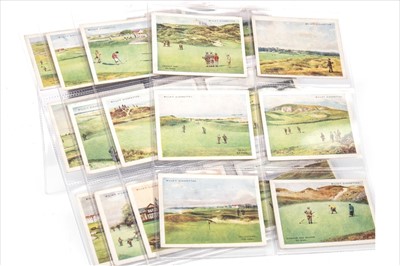 Lot 75 - A SET OF WILL'S CIGARETTES 'GOLFING' CIGARETTE CARDS