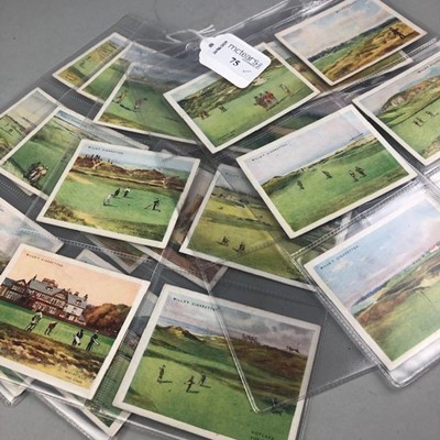Lot 75 - A SET OF WILL'S CIGARETTES 'GOLFING' CIGARETTE CARDS