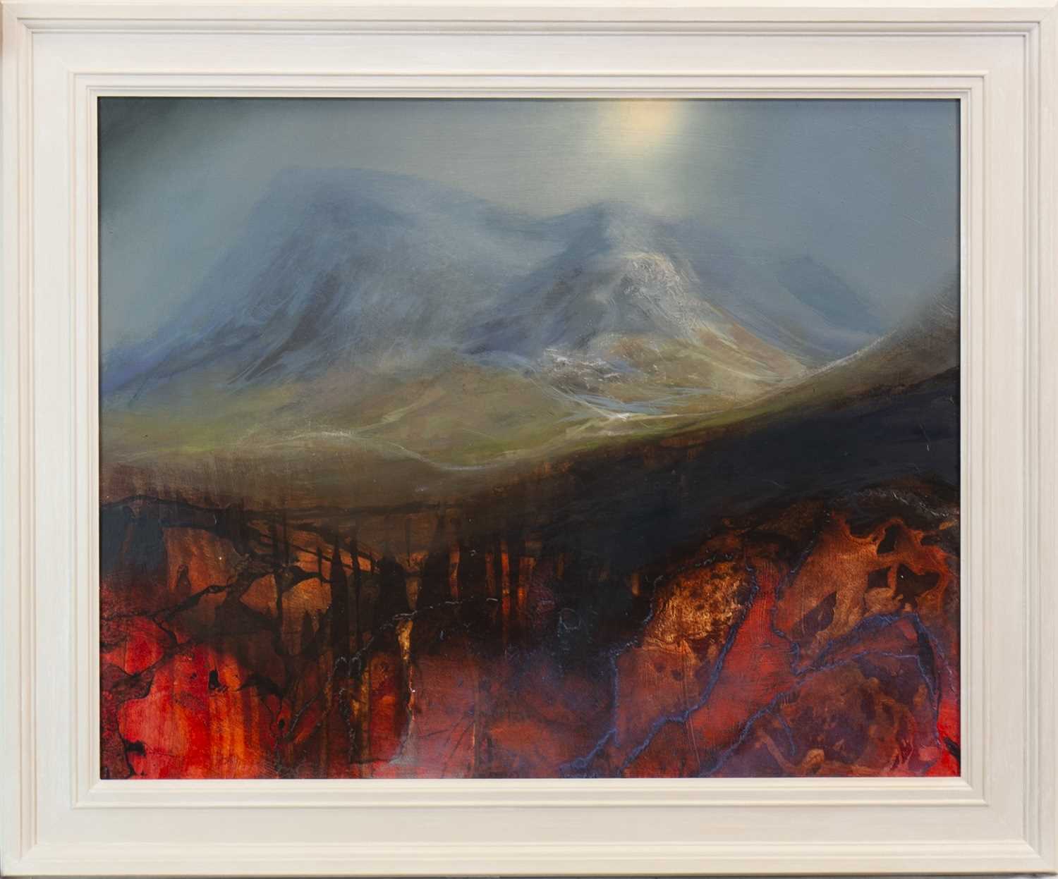 Lot 509 - BUACHAILLE ETIVE MORE, A MIXED MEDIA BY BETH ROBERTSON FIDDES