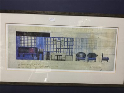 Lot 259 - PRINTS AFTER CHARLES RENNIE MACKINTOSH DRAWINGS FOR MISS CRANSTON'S