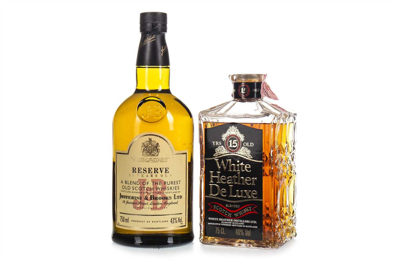 Lot 426 - J&B RESERVE 15 YEARS OLD AND WHITE HEATHER 15 YEARS OLD