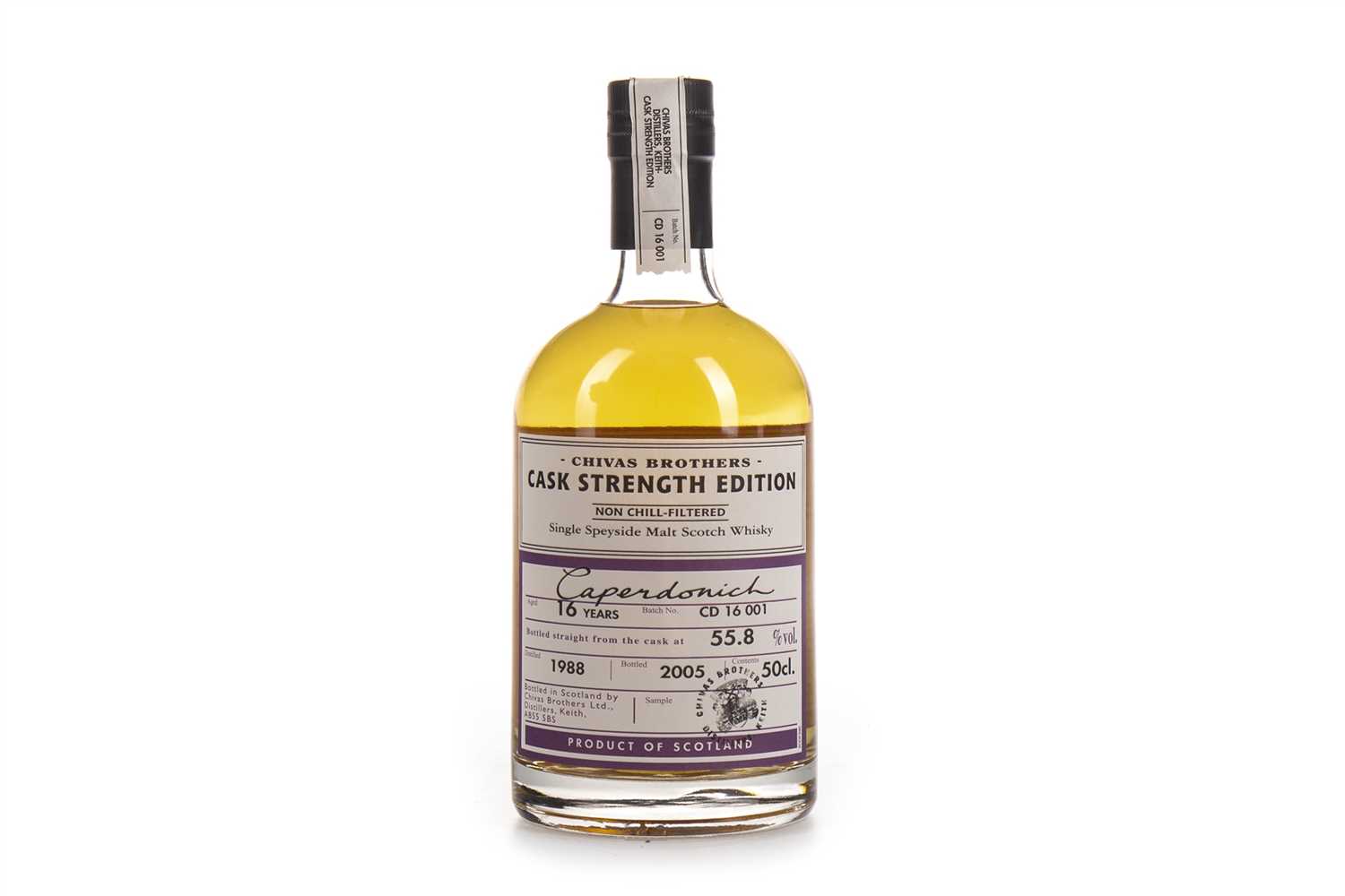 Lot 116 - CAPERDONICH 1988 CHIVAS BROTHERS CASK STRENGTH EDITION AGED 16 YEARS