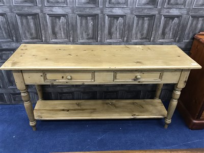 Lot 346 - A PINE SIDE TABLE