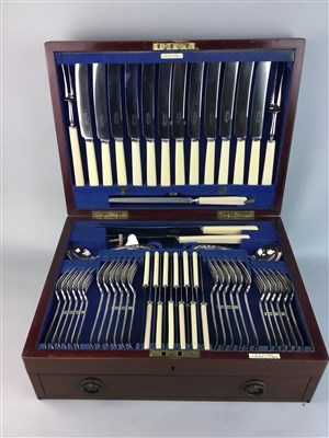 Lot 357 - A W & W LOGAN CANTEEN OF SILVER PLATED CUTLERY