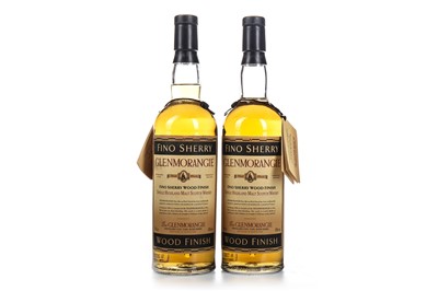 Lot 130 - TWO BOTTLES OF GLENMORANGIE FINO SHERRY WOOD OVER 13 YEARS OLD