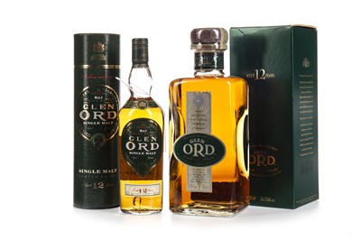 Lot 363 - ONE BOTTLE AND A QUARTER BOTTLE OF GLEN ORD AGED 12 YEARS