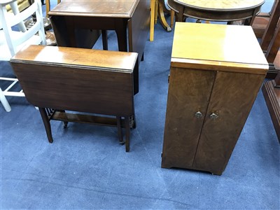 Lot 293 - A SUTHERLAND TABLE AND A RECORD CABINET