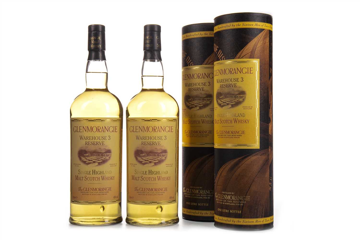 Lot 134 - TWO LITRES OF GLENMORANGIE WAREHOUSE 3 AGED 10 YEARS