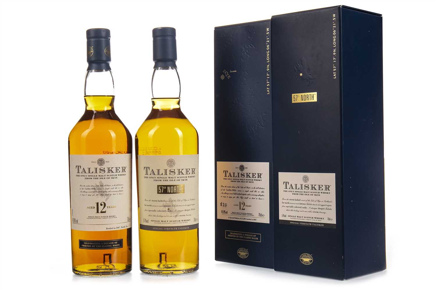 Lot 368 - TALISKER FRIENDS OF THE CLASSIC MALTS 12 YEARS OLD AND 57° NORTH