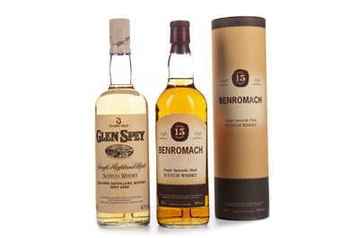 Lot 377 - GLEN SPEY 8 YEARS OLD AND BENROMACH AGED 15 YEARS
