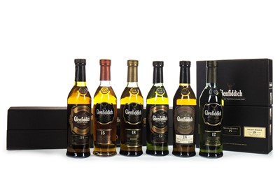 Lot 384 - GLENFIDDICH 45 YEARS TASTING SELECTION AND GLENFIDDICH TASTING COLLECTION