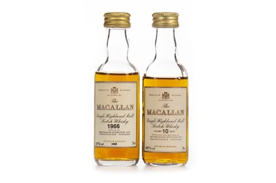 Lot 142 - MACALLAN 1966 AND 10 YEARS OLD MINIATURES