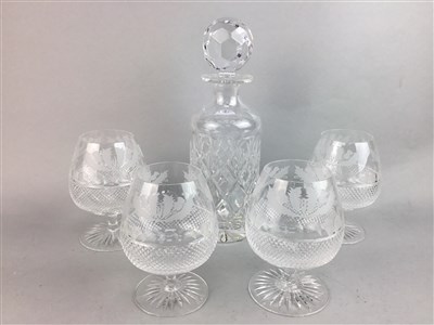 Lot 374 - A GROUP OF EDINBURGH CRYSTAL AND A CRYSTAL DECANTER