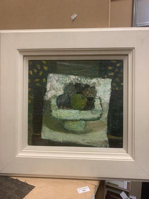 Lot 738 - GREEN APPLES, AN OIL BY SANDY MURPHY
