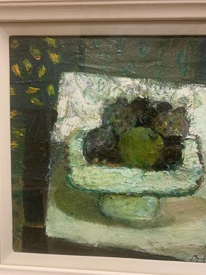 Lot 738 - GREEN APPLES, AN OIL BY SANDY MURPHY