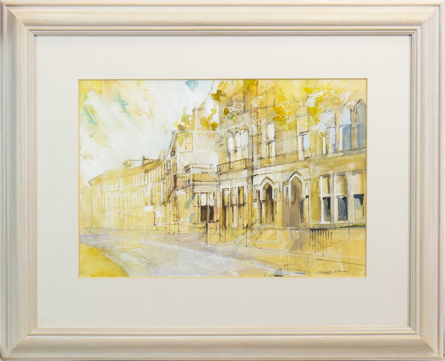 Lot 557 - WESTBOUNRE GARDENS, A WATERCOLOUR BY KENNETH A BURNS