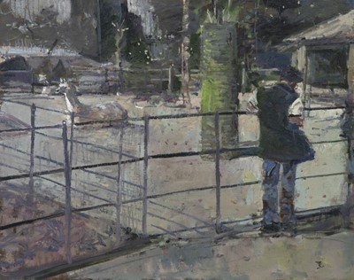Lot 609 - HIGH AND DRY, AN OIL BY JAMES ORR