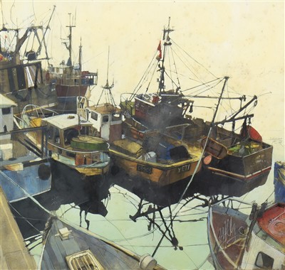 Lot 567 - OBAN HARBOUR, A MIXED MEDIA BY MALCOLM CHEAPE