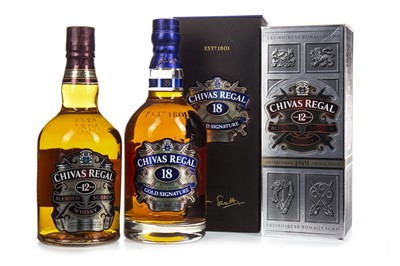 Lot 430 - CHIVAS REGAL 18 AND 12 YEARS OLD