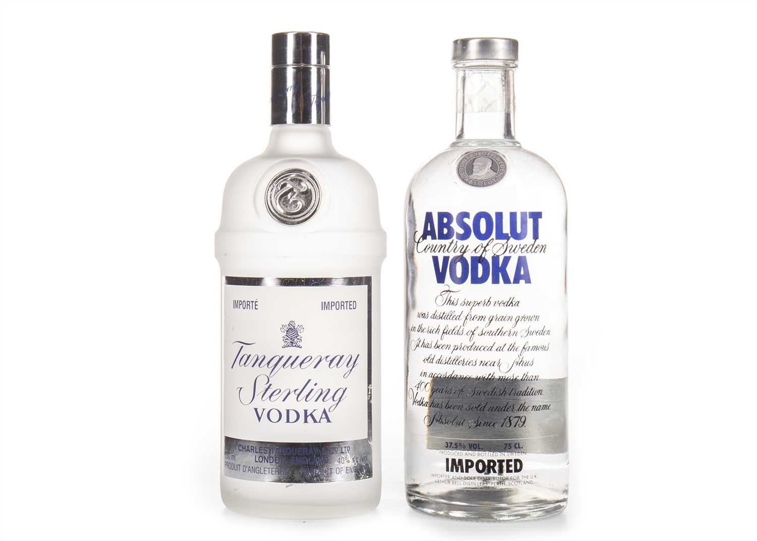 Lot 1024 - TANQUERAY STERLING AND ABSOLUT VODKA