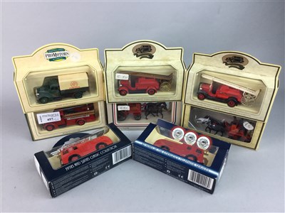 Lot 457 - A LOT OF BOXED MODEL FIRE ENGINES INCLUDING DAYS GONE AND VANGUARDS