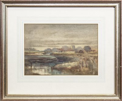 Lot 469 - THE SILENT RIVER, A WATERCOLOUR BY CHARLES JOHN COLLINGS