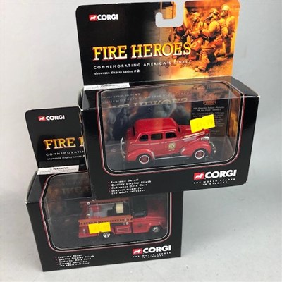 Lot 461 - A LOT OF CORGI FIRE HEROES VEHICLES AND OTHER MODEL FIRE ENGINES