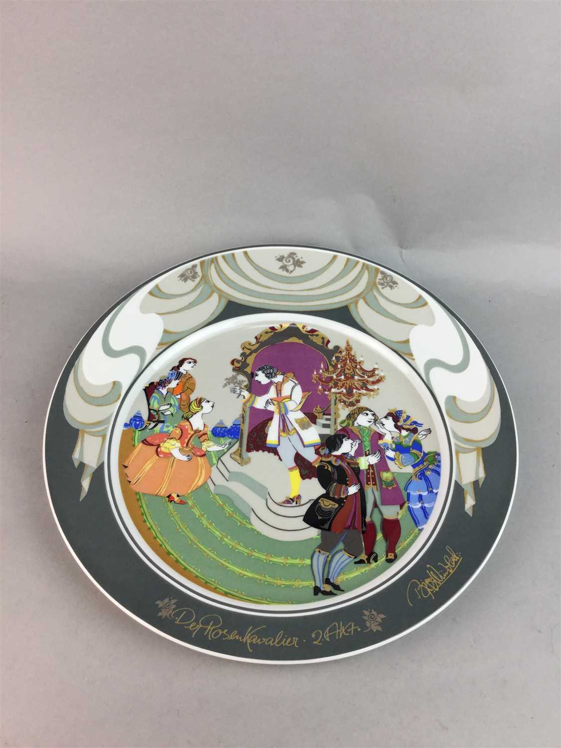 Lot 434 - A ROSENTHAL DER ROSENKAVALIER PLATE AND PLATED TEA AND COFFEE WARE