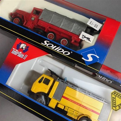 Lot 463 - A LOT OF SOLIDO AND OTHER MODEL FIRE ENGINES
