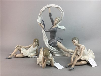 Lot 439 - A LOT OF FOUR LLADRO FIGURES OF DANCERS
