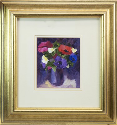 Lot 535 - A PAIR OF FLORAL STILL LIFES, BY MARGARET DUFF