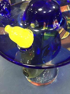 Lot 1212 - 'OMAGGIO A PICASSO', A MURANO GLASS SCULPTURE BY WALTER FURLAN
