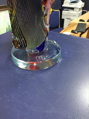 Lot 1212 - 'OMAGGIO A PICASSO', A MURANO GLASS SCULPTURE BY WALTER FURLAN