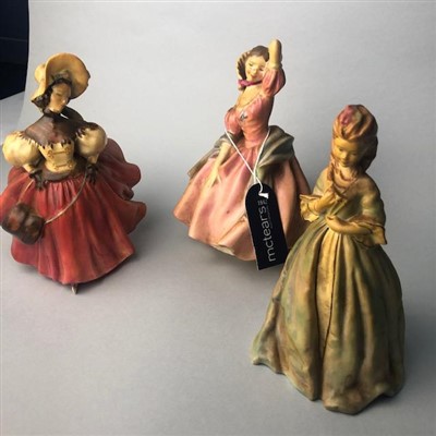 Lot 63 - A LOT OF EIGHT ROYAL DOULTON FIGURES OF LADIES