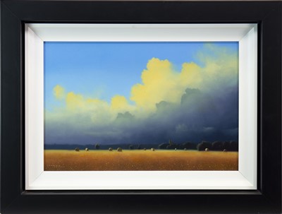 Lot 591 - CLEARING SKIES, AN OIL BY LAWRENCE COULSON