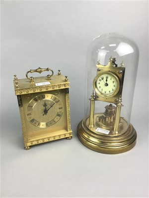 Lot 73 - A 365 DAY MANTEL CLOCK AND ANOTHER