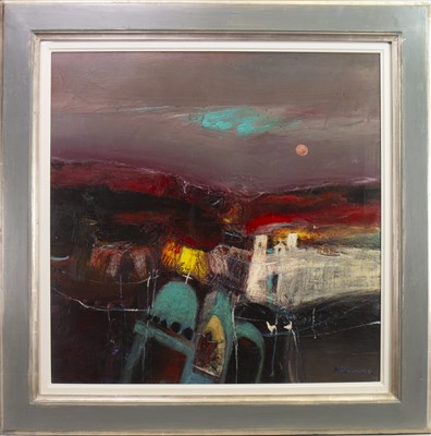 Lot 697 - REMINISCING, AN OIL BY NAEL HANNA