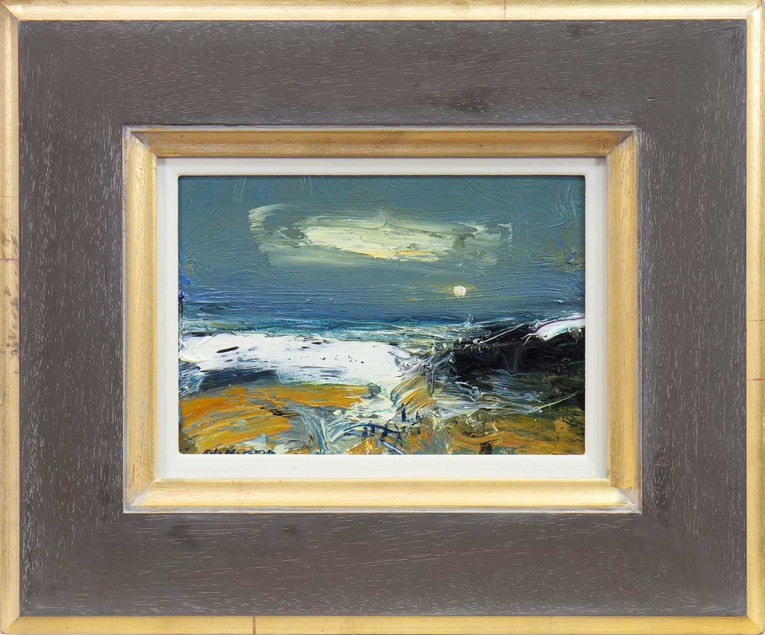 Lot 609 - CARNOUSTIE BEACH, AN OIL BY NAEL HANNA