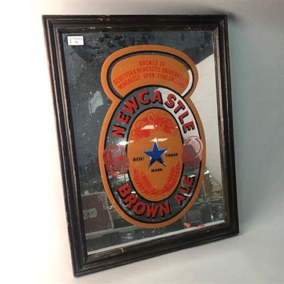 Lot 26 - A NEWCASTLE BROWN ALE MIRROR AND ANOTHER MIRROR