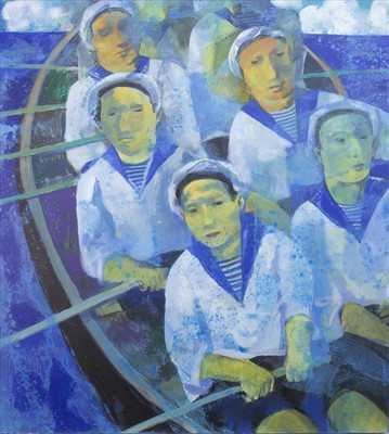 Lot 613 - MARINERS, AN OIL BY ANDREI BLUDOV