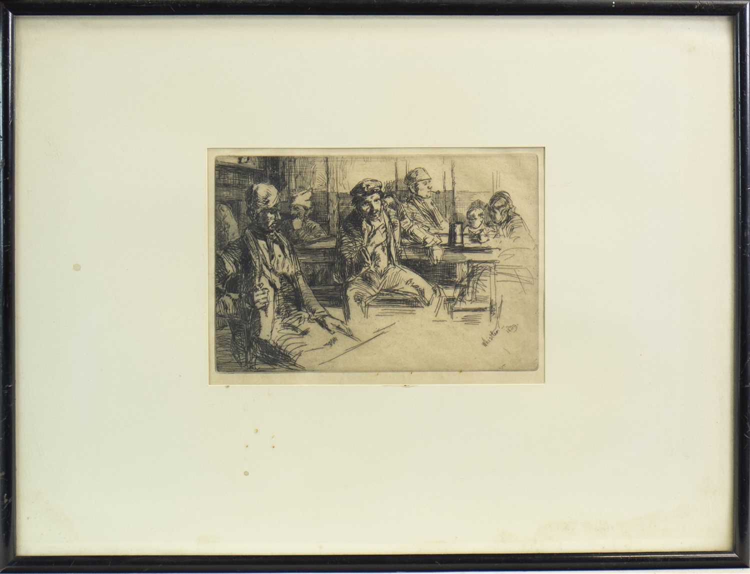 Lot 503 - LONGSHORE MEN, AN ETCHING BY WHISTLER