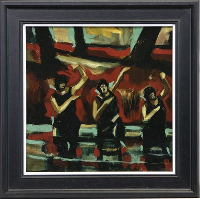 Lot 246 - NIGHT RITUAL II, AN OIL BY JAMIE O'DEA