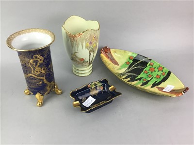 Lot 120 - A CARLTON WARE WYSTERIA VASE AND THREE OTHERS