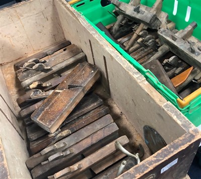 Lot 136 - A LOT OF TWO CASES OF MOULDING PLANES