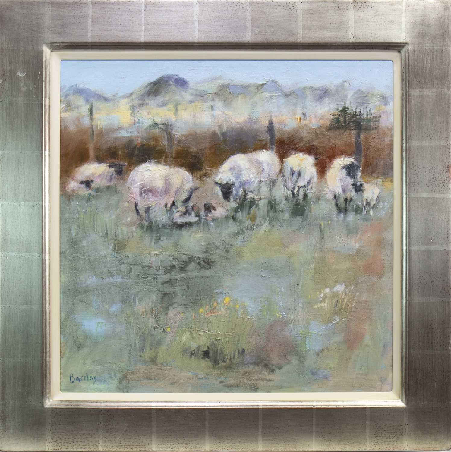 Lot 580 - WONDERFUL AND WOOLLY, AN OIL BY MURIEL BARCLAY