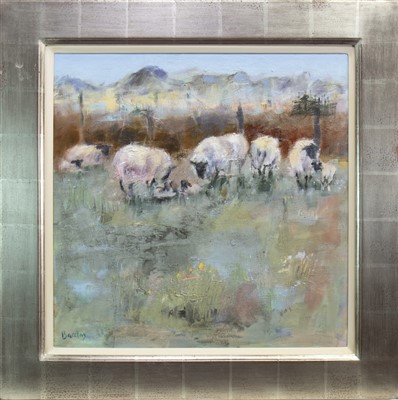 Lot 580 - WONDERFUL AND WOOLLY, AN OIL BY MURIEL BARCLAY